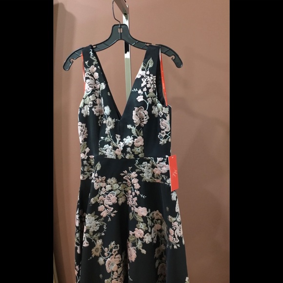 ML Monique Lhuillier Jacquard High Low Dress - Picture 5 of 6